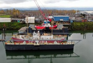 And this one is in January of the Columbia in drydock: